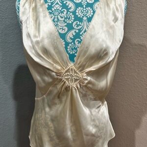 Studio M NWT 100% Silk Blouse. Old Hollywood, 20’s-30’s, glamour, quiet luxury.